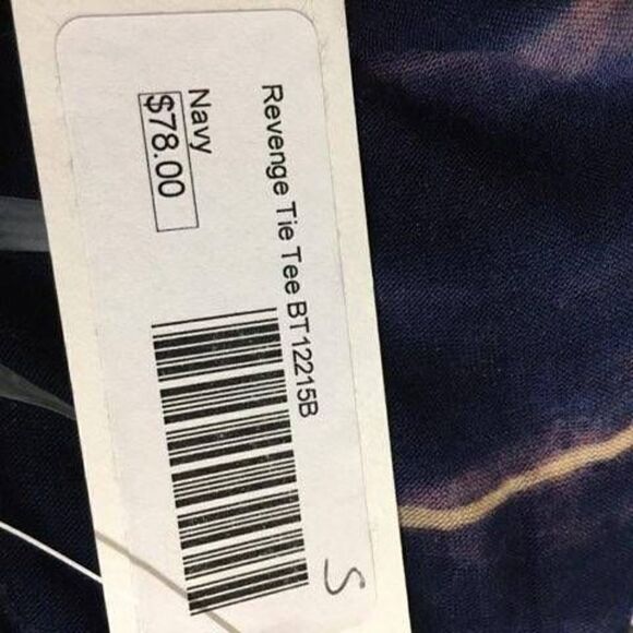 Black Bead NWT Revenge Tie Tee Size Small - Picture 10 of 12